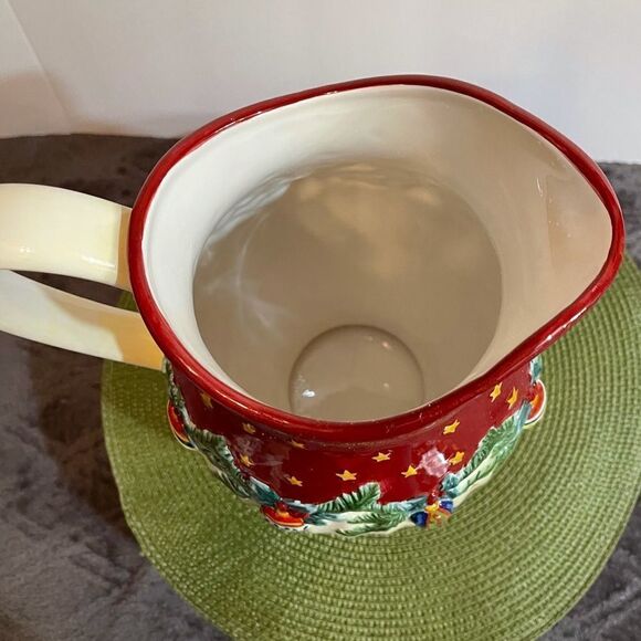 Pfaltzgraff Holiday Garland Pitcher NWT - Picture 6 of 11